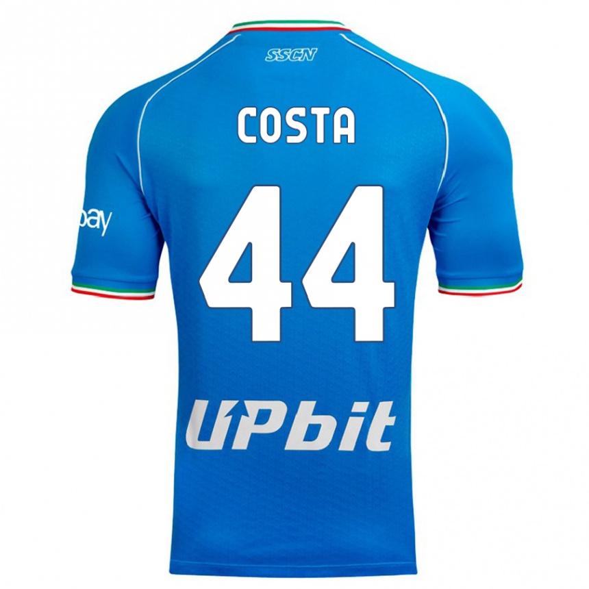 Vaikiškas Filippo Costa #44 Dangaus Mėlynumo Namų Marškinėliai 2023/24 T-Shirt