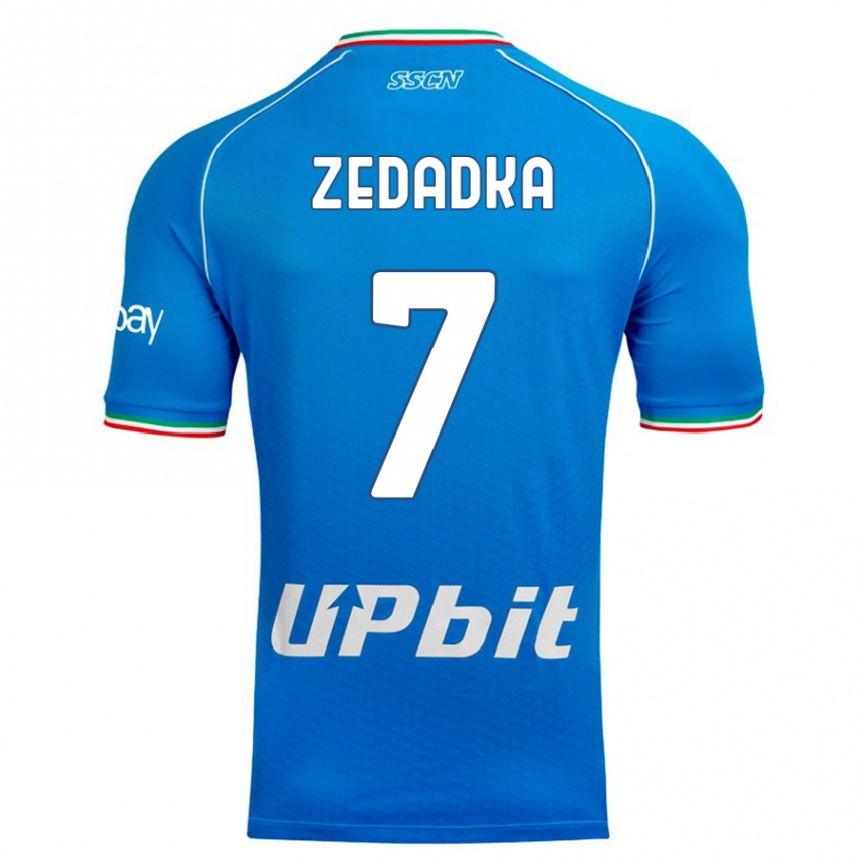 Vaikiškas Karim Zedadka #7 Dangaus Mėlynumo Namų Marškinėliai 2023/24 T-Shirt