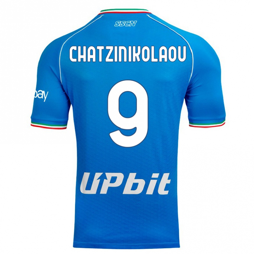 Vaikiškas Despoina Chatzinikolaou #9 Dangaus Mėlynumo Namų Marškinėliai 2023/24 T-Shirt