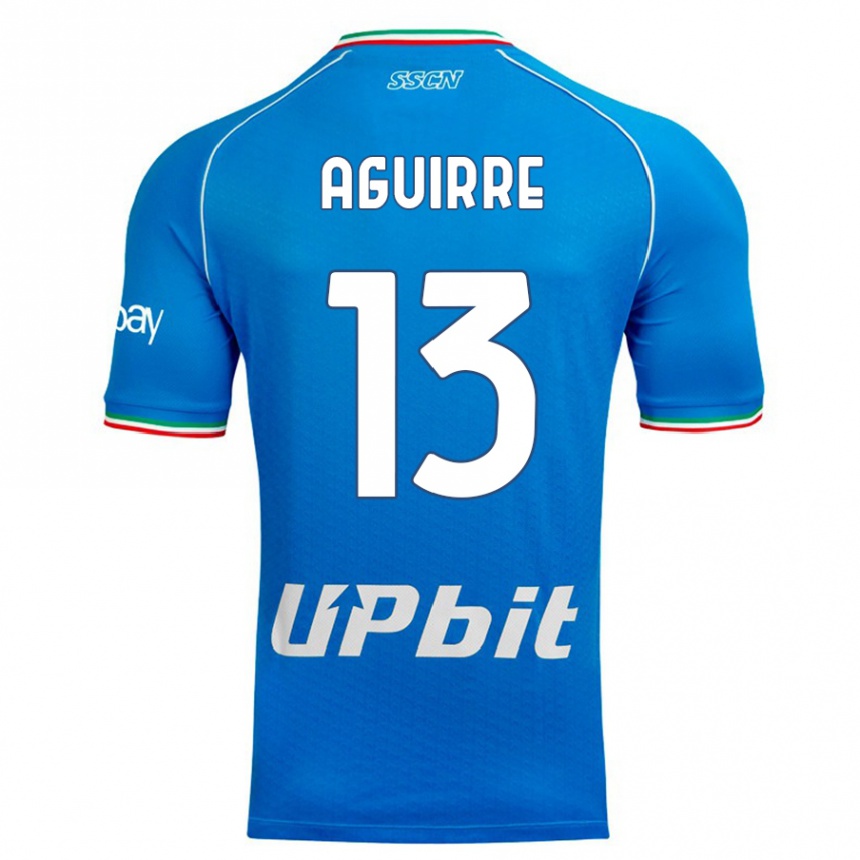 Vaikiškas Yolanda Aguirre #13 Dangaus Mėlynumo Namų Marškinėliai 2023/24 T-Shirt