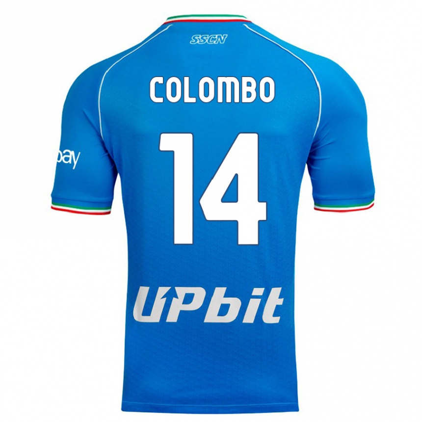 Vaikiškas Sofia Colombo #14 Dangaus Mėlynumo Namų Marškinėliai 2023/24 T-Shirt