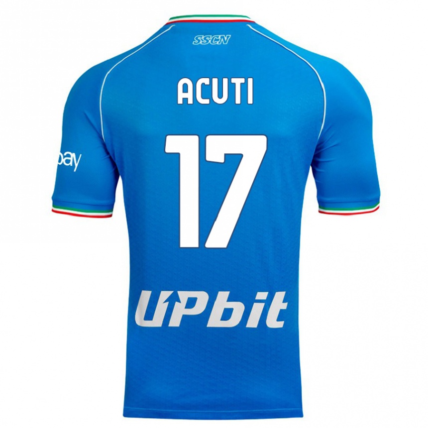 Vaikiškas Arianna Acuti #17 Dangaus Mėlynumo Namų Marškinėliai 2023/24 T-Shirt