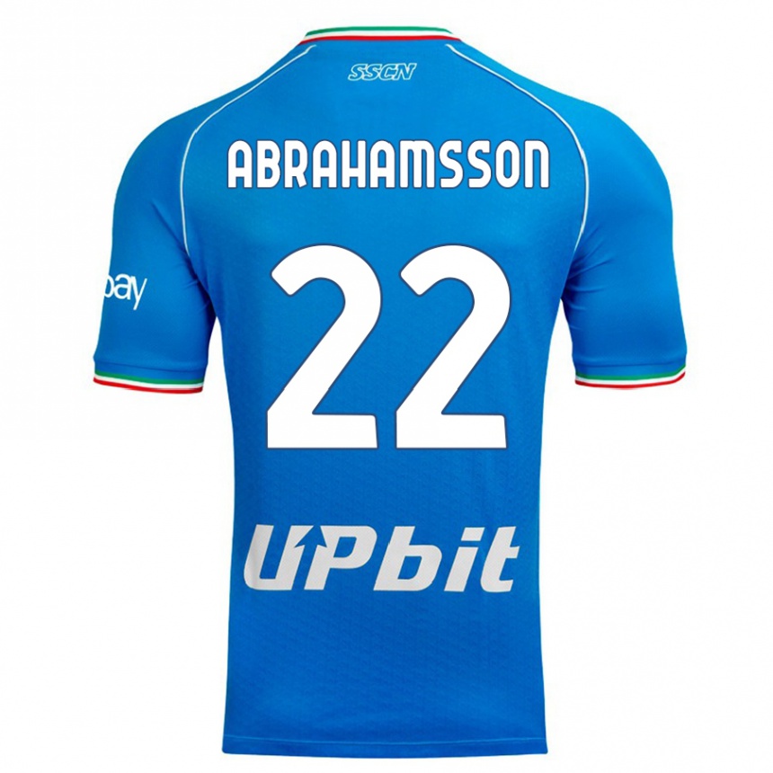 Vaikiškas Sejde Abrahamsson #22 Dangaus Mėlynumo Namų Marškinėliai 2023/24 T-Shirt