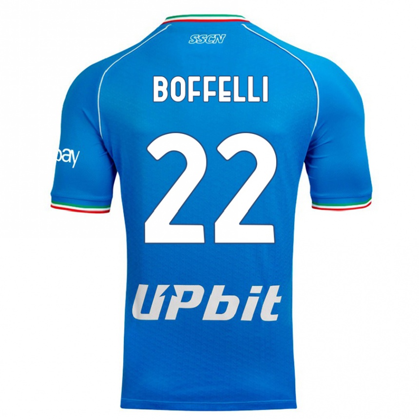 Vaikiškas Valerio Boffelli #22 Dangaus Mėlynumo Namų Marškinėliai 2023/24 T-Shirt