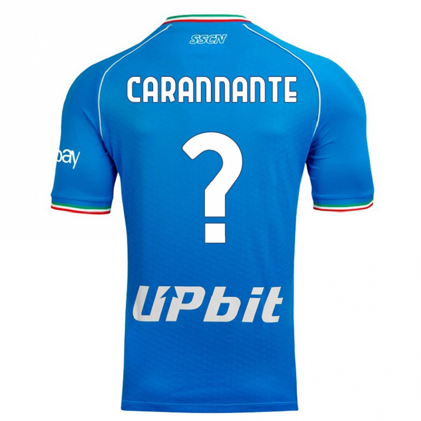 Vaikiškas Lorenzo Carannante #0 Dangaus Mėlynumo Namų Marškinėliai 2023/24 T-Shirt