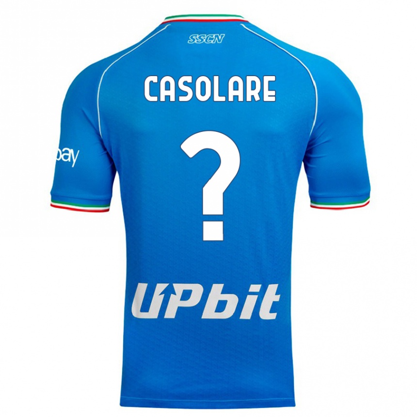 Vaikiškas Gabriel Casolare #0 Dangaus Mėlynumo Namų Marškinėliai 2023/24 T-Shirt