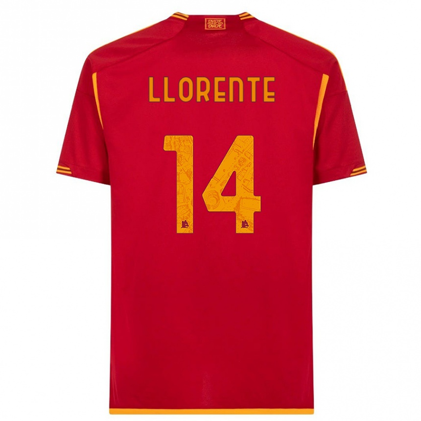 Vaikiškas Diego Llorente #14 Raudona Namų Marškinėliai 2023/24 T-Shirt