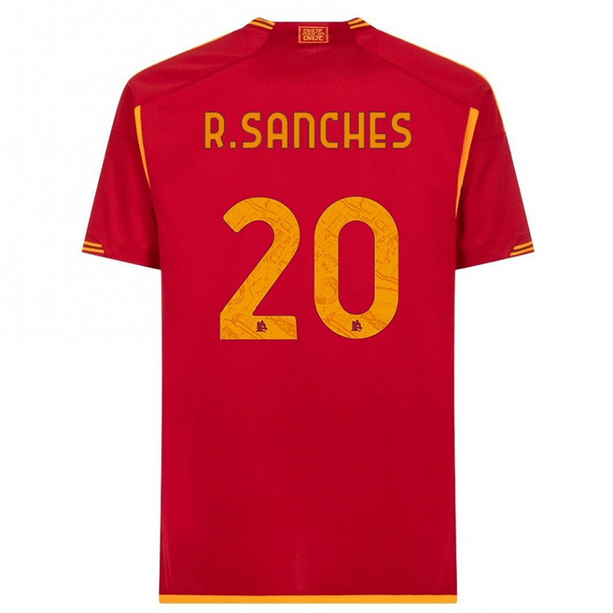 Vaikiškas Renato Sanches #20 Raudona Namų Marškinėliai 2023/24 T-Shirt