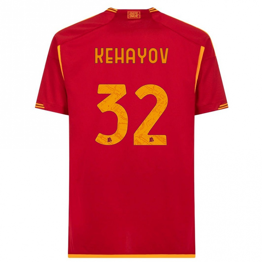 Vaikiškas Atanas Kehayov #32 Raudona Namų Marškinėliai 2023/24 T-Shirt