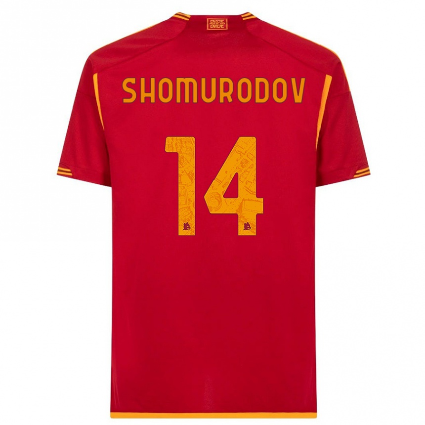 Vaikiškas Eldor Shomurodov #14 Raudona Namų Marškinėliai 2023/24 T-Shirt