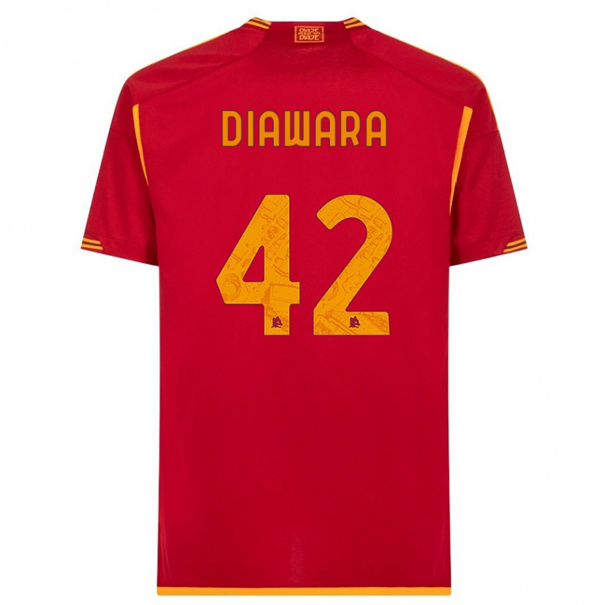 Vaikiškas Amadou Diawara #42 Raudona Namų Marškinėliai 2023/24 T-Shirt