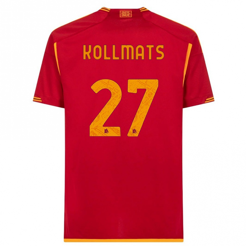 Vaikiškas Beata Kollmats #27 Raudona Namų Marškinėliai 2023/24 T-Shirt