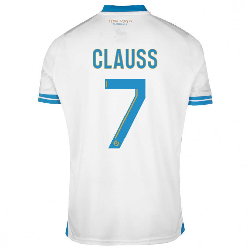 Vaikiškas Jonathan Clauss #7 Baltas Namų Marškinėliai 2023/24 T-Shirt