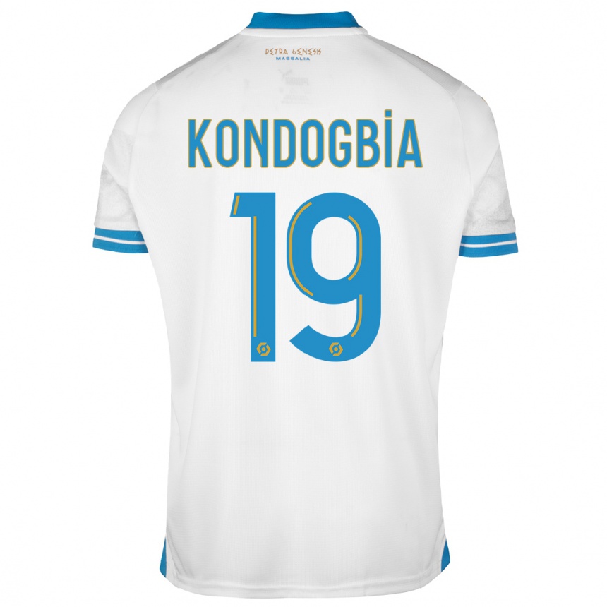 Vaikiškas Geoffrey Kondogbia #19 Baltas Namų Marškinėliai 2023/24 T-Shirt