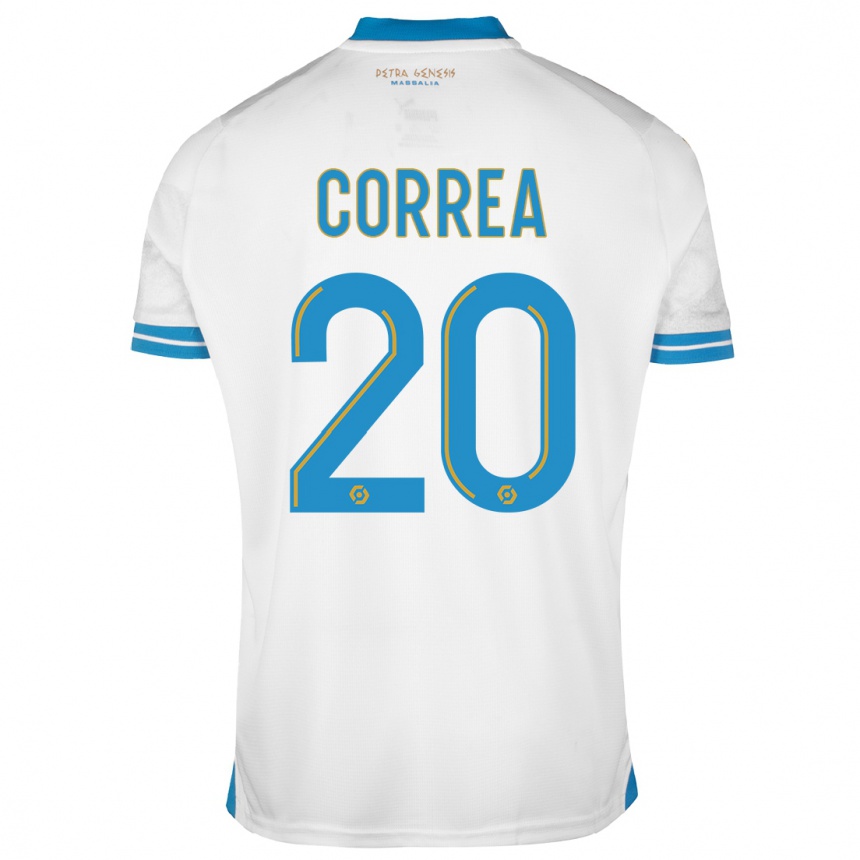 Vaikiškas Joaquin Correa #20 Baltas Namų Marškinėliai 2023/24 T-Shirt