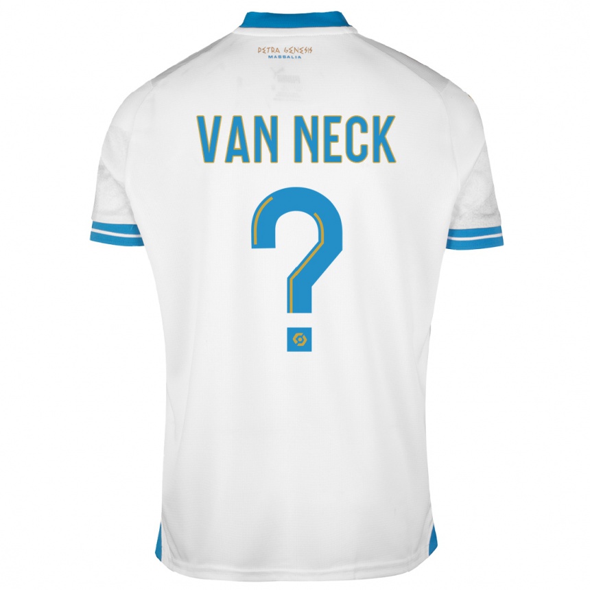 Vaikiškas Jelle Van Neck #0 Baltas Namų Marškinėliai 2023/24 T-Shirt