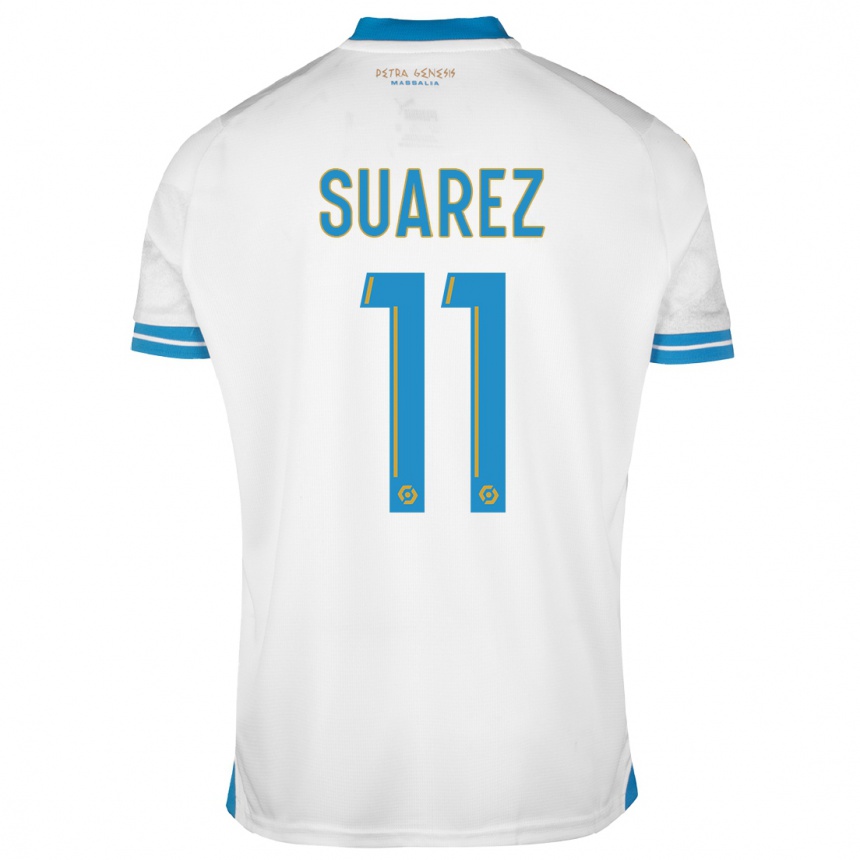 Vaikiškas Luis Suarez #11 Baltas Namų Marškinėliai 2023/24 T-Shirt