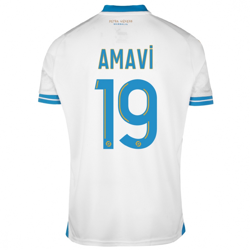 Vaikiškas Jordan Amavi #19 Baltas Namų Marškinėliai 2023/24 T-Shirt