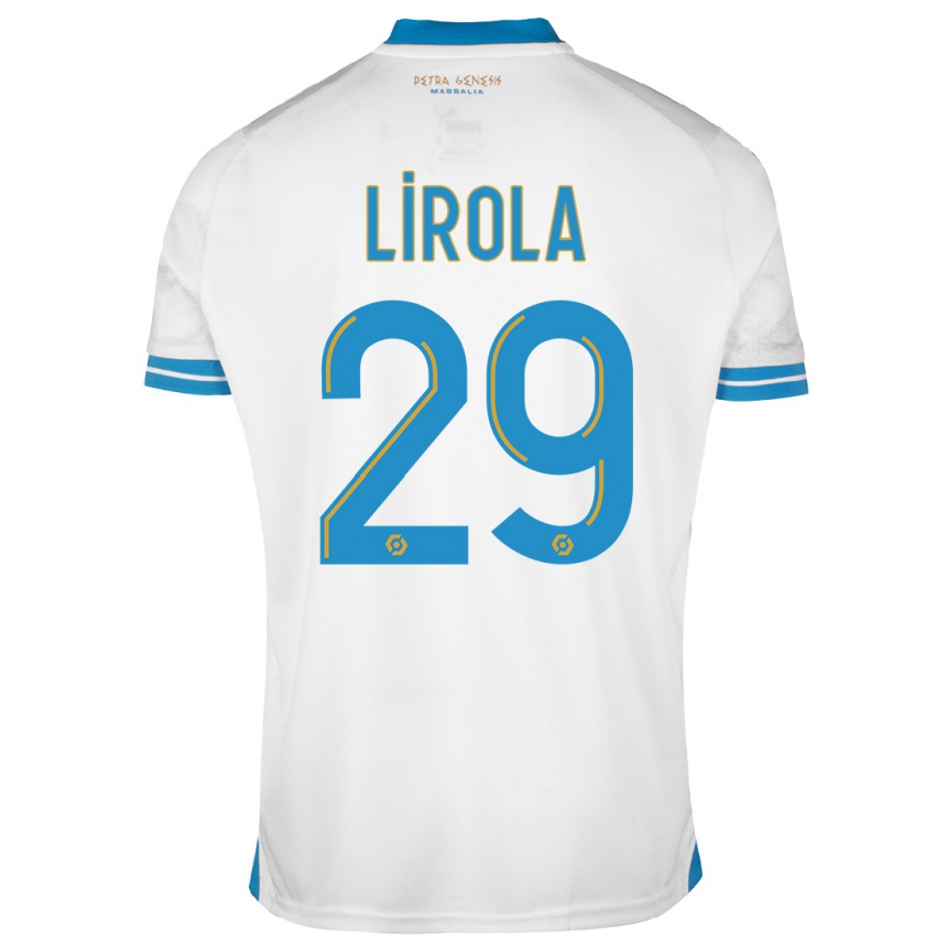 Vaikiškas Pol Lirola #29 Baltas Namų Marškinėliai 2023/24 T-Shirt