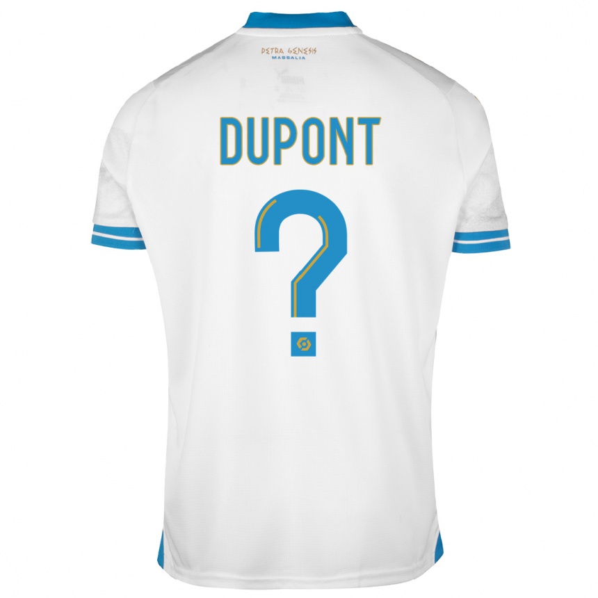 Vaikiškas Hugo Dupont #0 Baltas Namų Marškinėliai 2023/24 T-Shirt