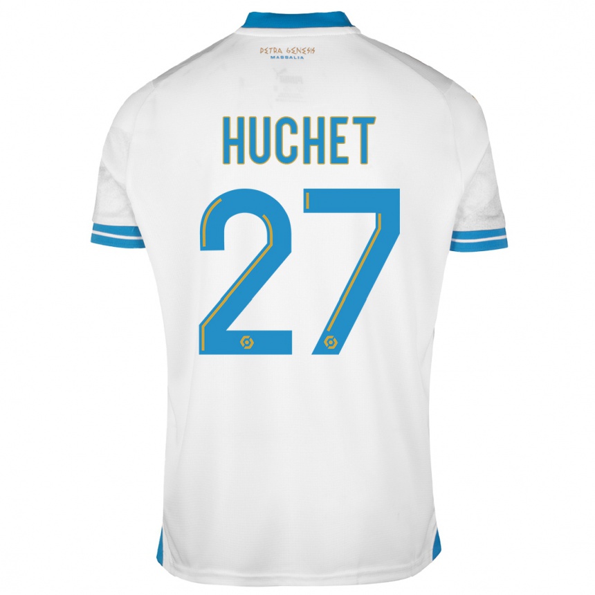 Vaikiškas Sarah Huchet #27 Baltas Namų Marškinėliai 2023/24 T-Shirt