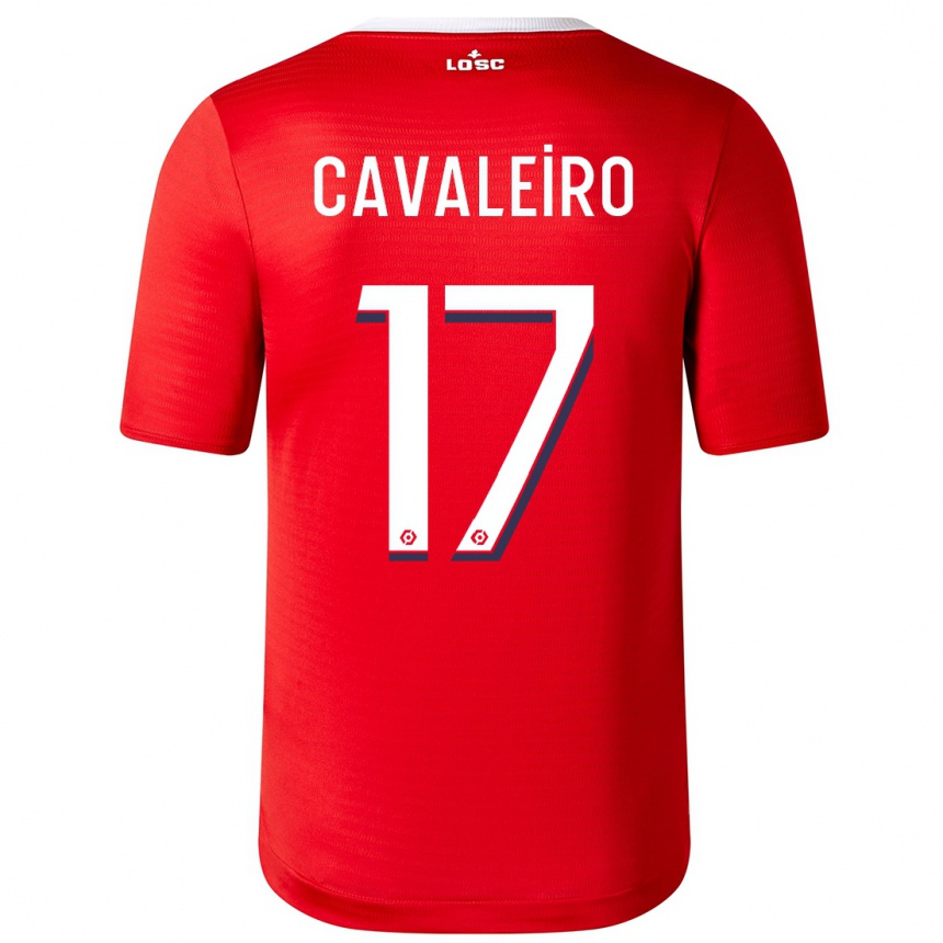 Vaikiškas Ivan Cavaleiro #17 Raudona Namų Marškinėliai 2023/24 T-Shirt