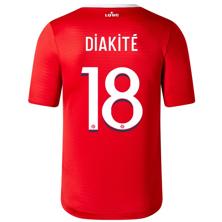 Vaikiškas Bafodé Diakité #18 Raudona Namų Marškinėliai 2023/24 T-Shirt