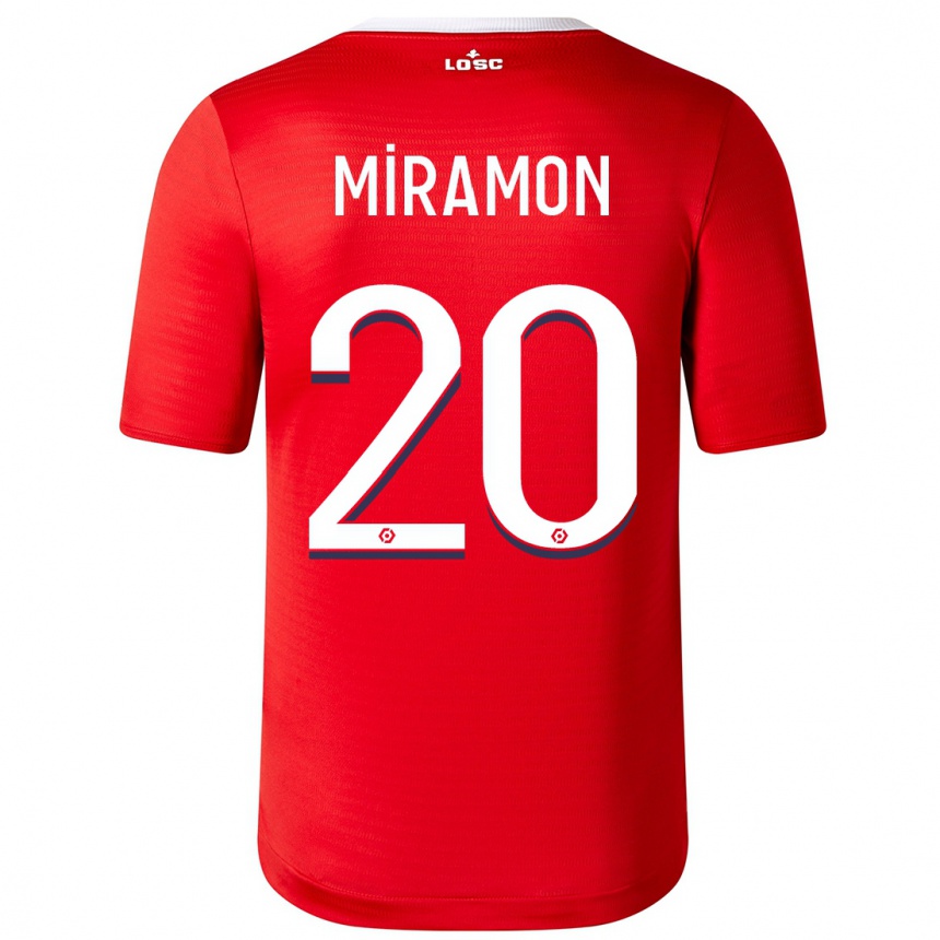 Vaikiškas Ignacio Miramón #20 Raudona Namų Marškinėliai 2023/24 T-Shirt