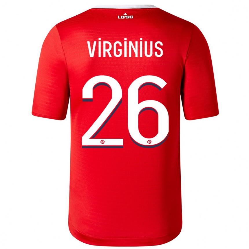 Vaikiškas Alan Virginius #26 Raudona Namų Marškinėliai 2023/24 T-Shirt