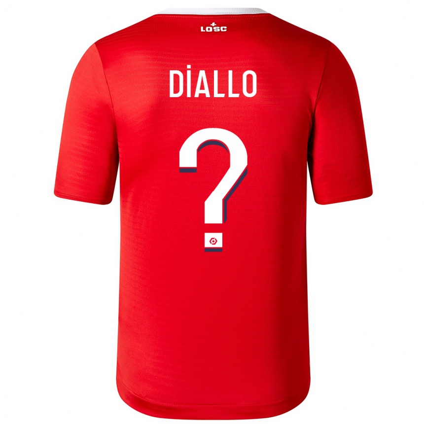 Vaikiškas Alpha Diallo #0 Raudona Namų Marškinėliai 2023/24 T-Shirt