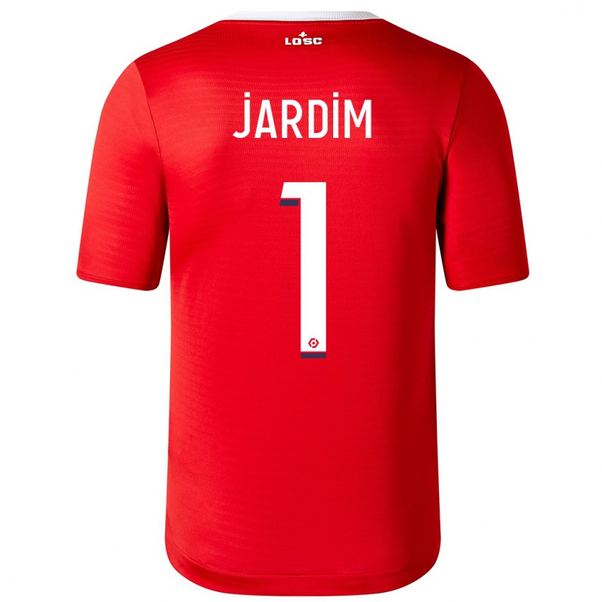 Vaikiškas Leo Jardim #1 Raudona Namų Marškinėliai 2023/24 T-Shirt