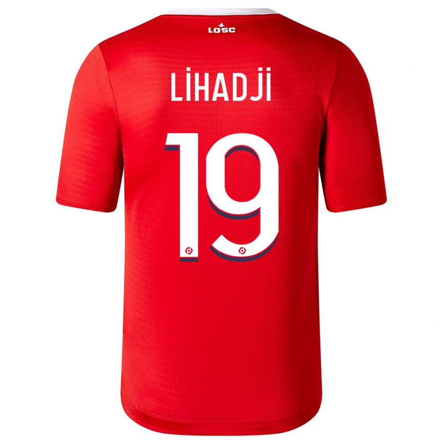 Vaikiškas Isaac Lihadji #19 Raudona Namų Marškinėliai 2023/24 T-Shirt