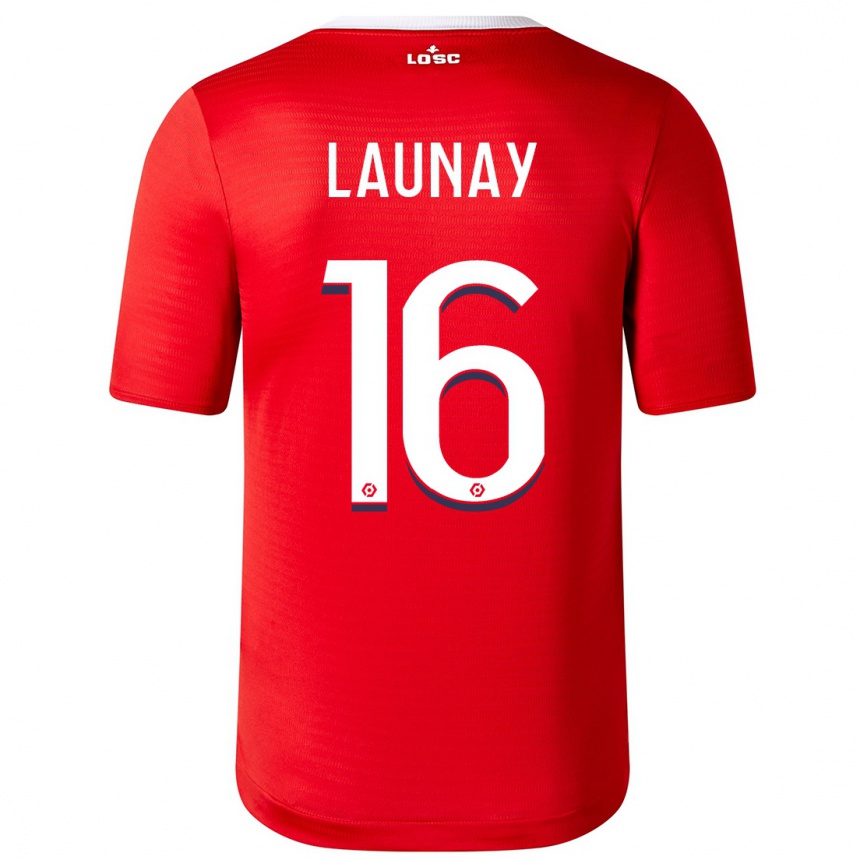 Vaikiškas Elisa Launay #16 Raudona Namų Marškinėliai 2023/24 T-Shirt