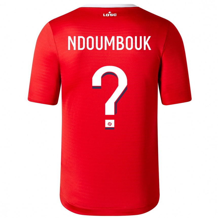 Vaikiškas Marlyse Ngo Ndoumbouk #0 Raudona Namų Marškinėliai 2023/24 T-Shirt