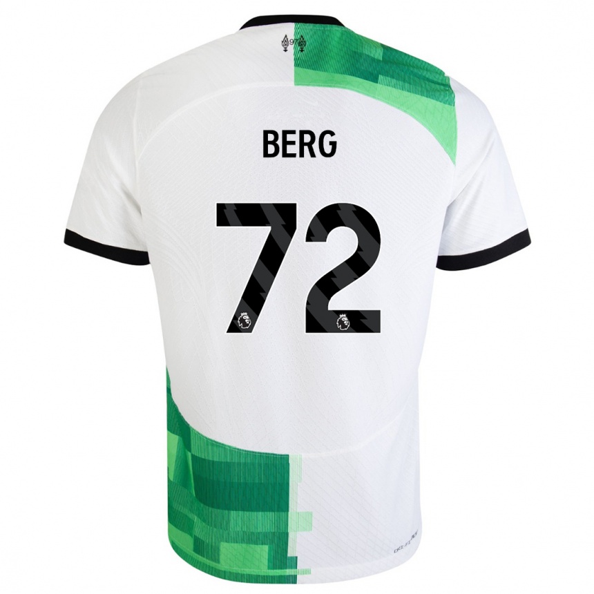 Vaikiškas Sepp Van Den Berg #72 Balta Žalia Išvykos Marškinėliai 2023/24 T-Shirt