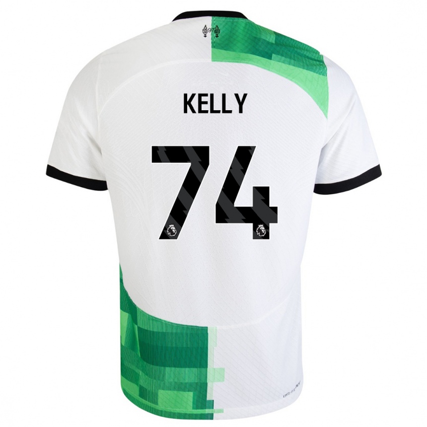 Vaikiškas Oscar Kelly #74 Balta Žalia Išvykos Marškinėliai 2023/24 T-Shirt