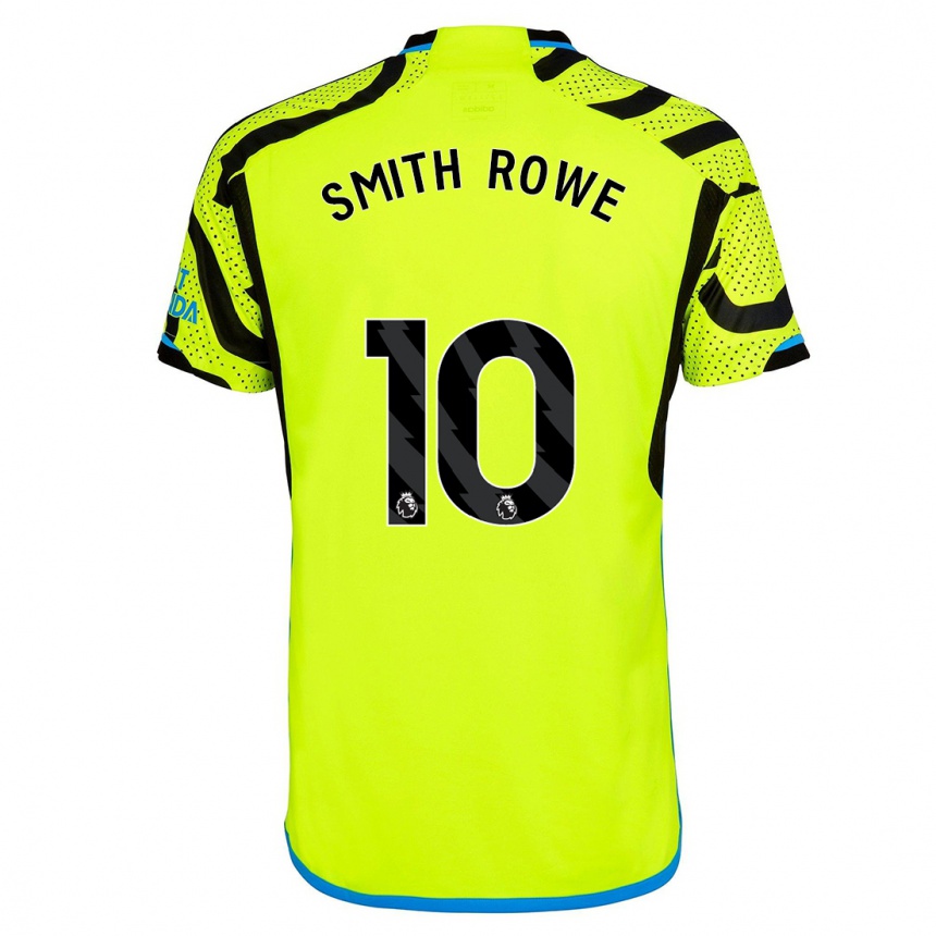 Vaikiškas Emile Smith Rowe #10 Geltona Išvykos Marškinėliai 2023/24 T-Shirt