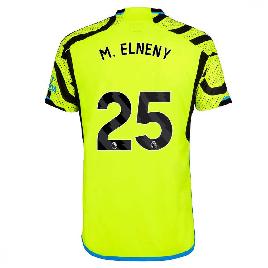 Vaikiškas Mohamed Elneny #25 Geltona Išvykos Marškinėliai 2023/24 T-Shirt