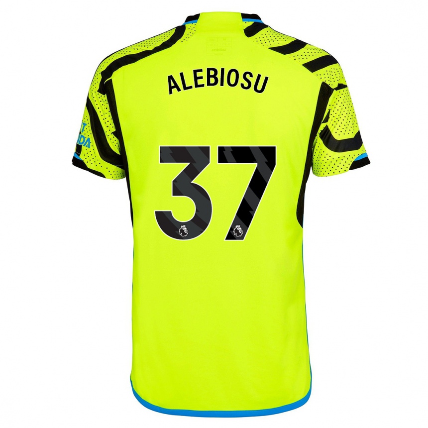 Vaikiškas Ryan Alebiosu #37 Geltona Išvykos Marškinėliai 2023/24 T-Shirt