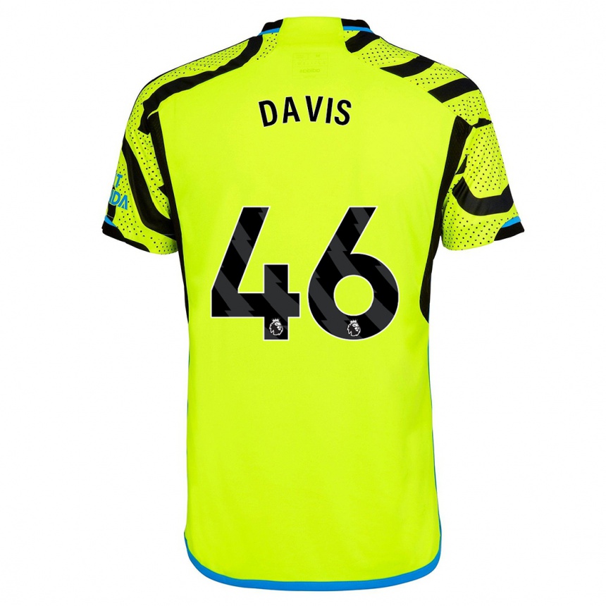 Vaikiškas Timi Davis #46 Geltona Išvykos Marškinėliai 2023/24 T-Shirt