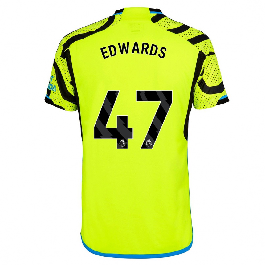 Vaikiškas Khayon Edwards #47 Geltona Išvykos Marškinėliai 2023/24 T-Shirt