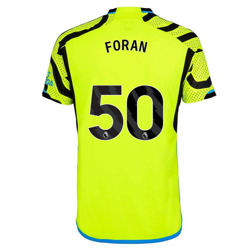 Vaikiškas Taylor Foran #50 Geltona Išvykos Marškinėliai 2023/24 T-Shirt