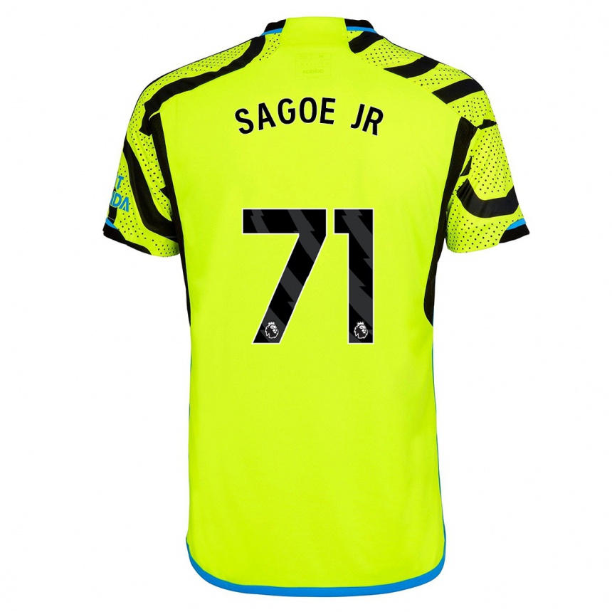 Vaikiškas Charles Sagoe Jr #71 Geltona Išvykos Marškinėliai 2023/24 T-Shirt