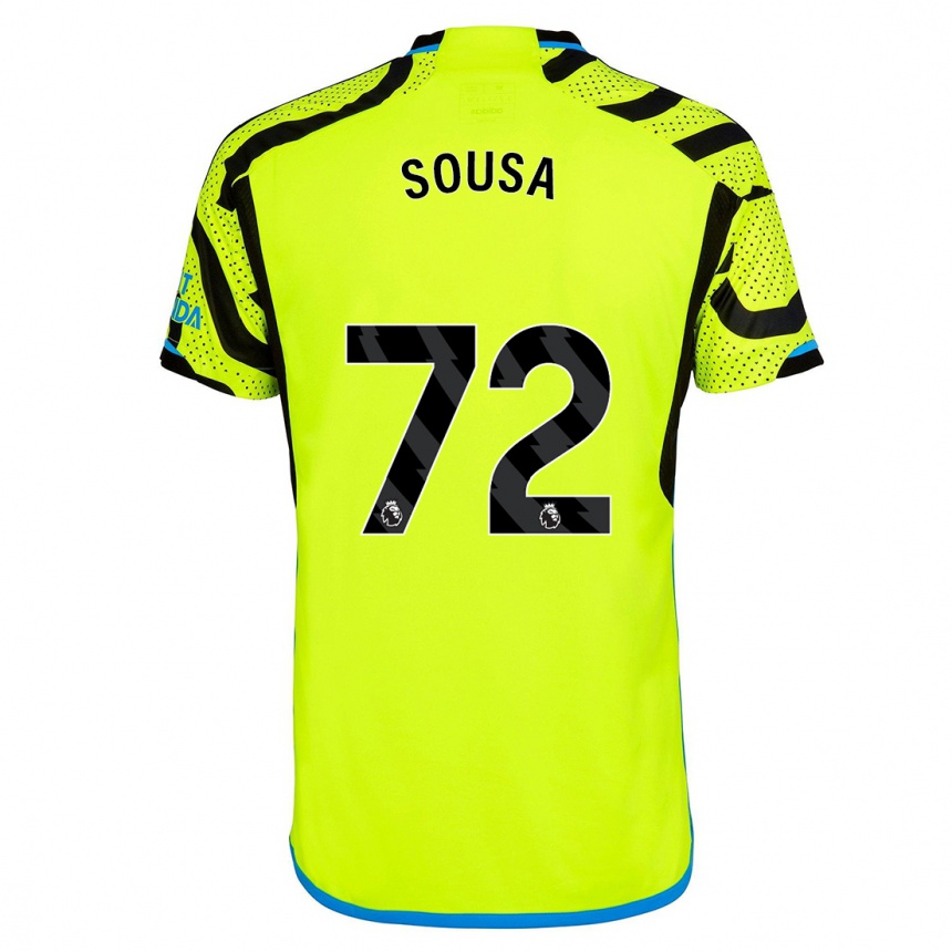 Vaikiškas Lino Sousa #72 Geltona Išvykos Marškinėliai 2023/24 T-Shirt