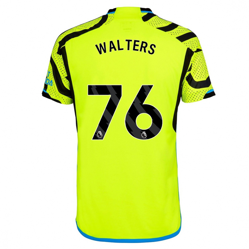 Vaikiškas Reuell Walters #76 Geltona Išvykos Marškinėliai 2023/24 T-Shirt