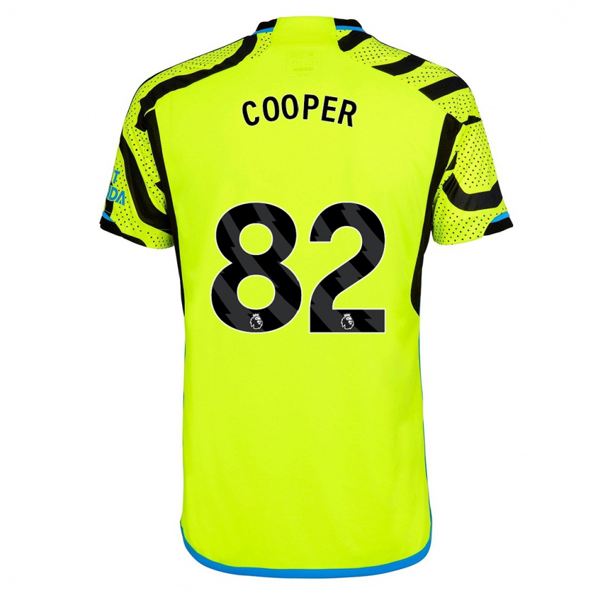 Vaikiškas Noah Cooper #82 Geltona Išvykos Marškinėliai 2023/24 T-Shirt