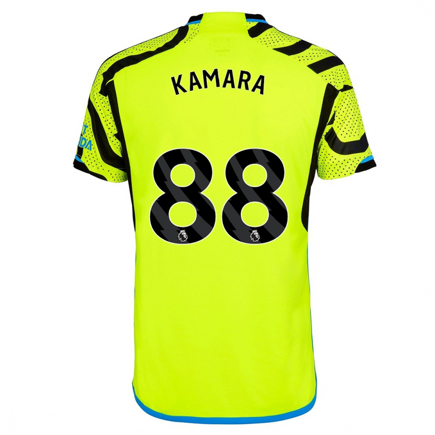 Vaikiškas Osman Kamara #88 Geltona Išvykos Marškinėliai 2023/24 T-Shirt