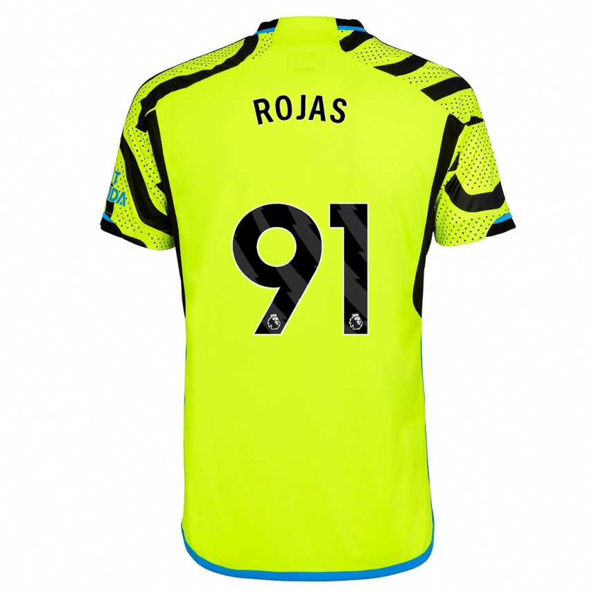 Vaikiškas Alexei Rojas #91 Geltona Išvykos Marškinėliai 2023/24 T-Shirt