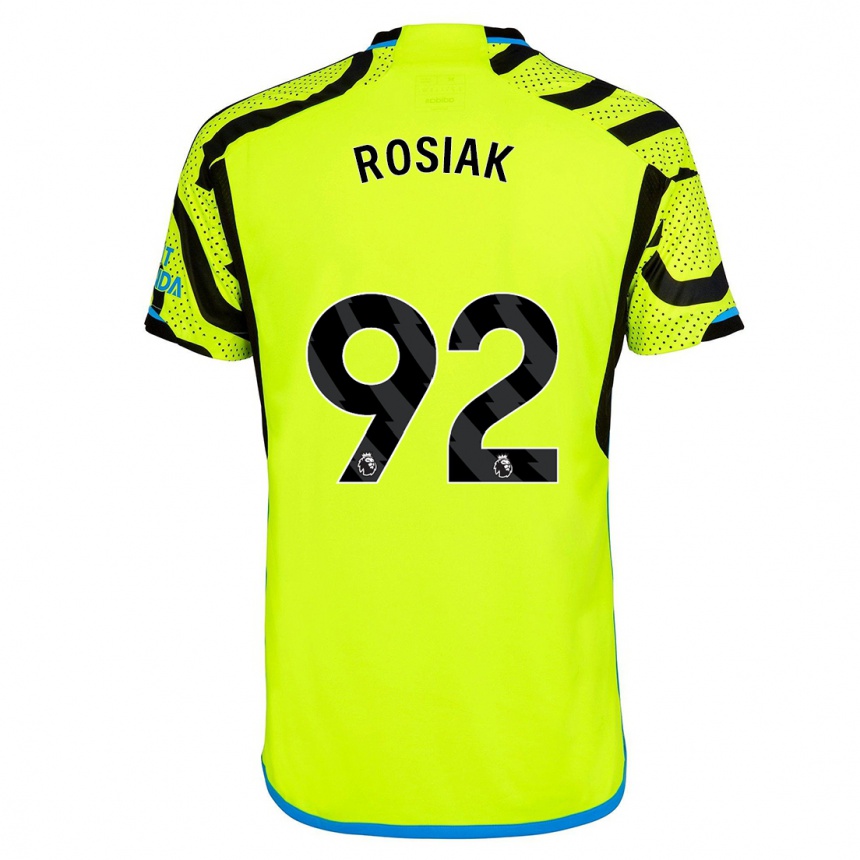 Vaikiškas Michal Rosiak #92 Geltona Išvykos Marškinėliai 2023/24 T-Shirt