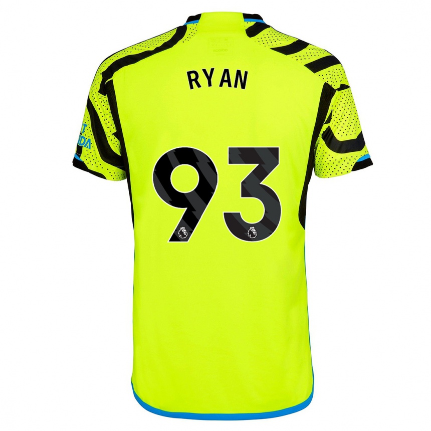 Vaikiškas Kamarni Ryan #93 Geltona Išvykos Marškinėliai 2023/24 T-Shirt